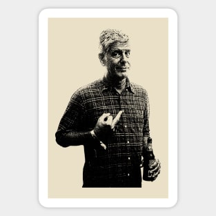 drawing anthony bourdain Sticker